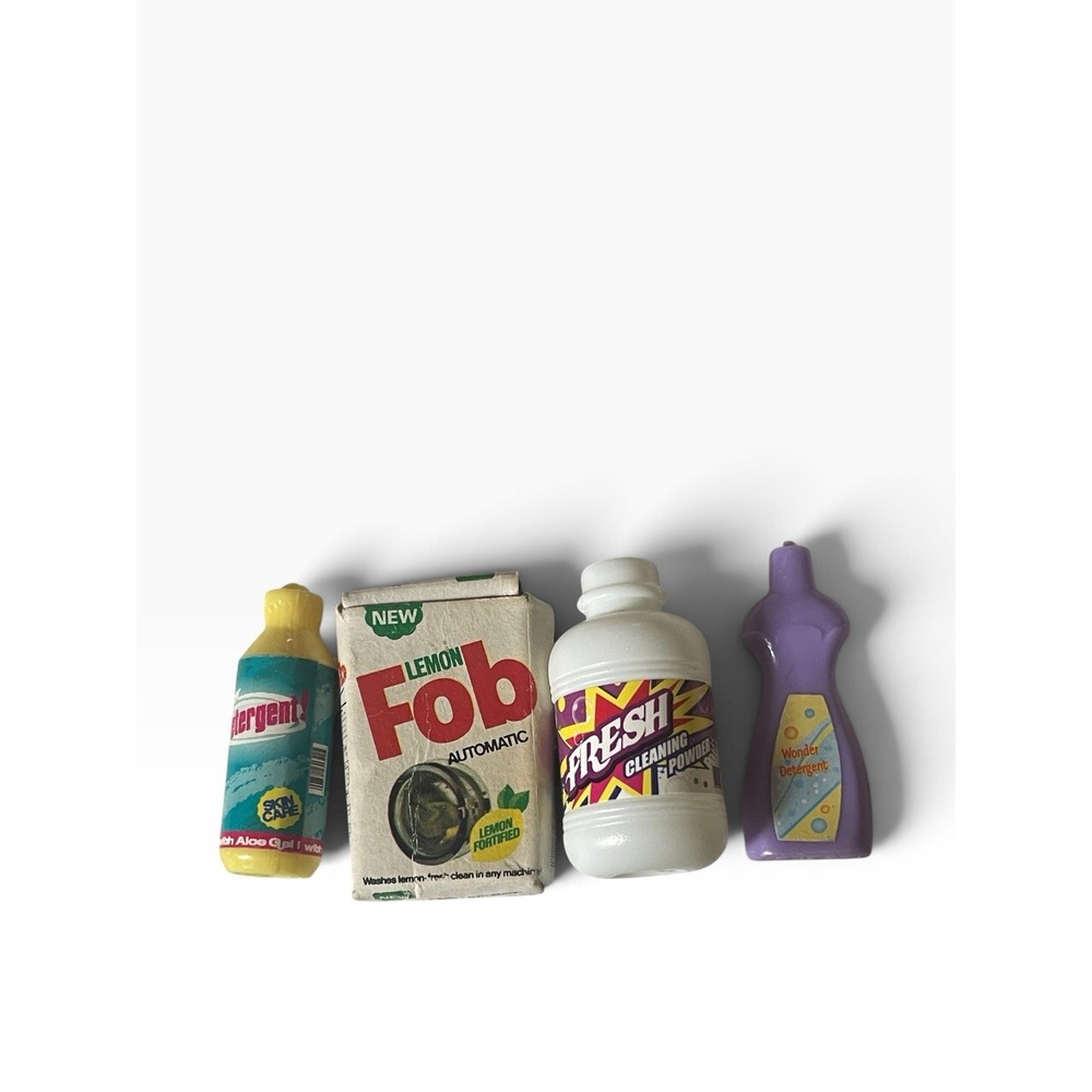 Barbie Doll Cleaning Supplies Accessories Lot Of 4